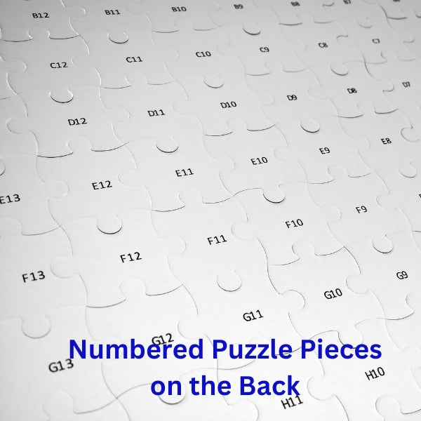 Extra Large Blank Puzzle 60x23 inches 126 pieces