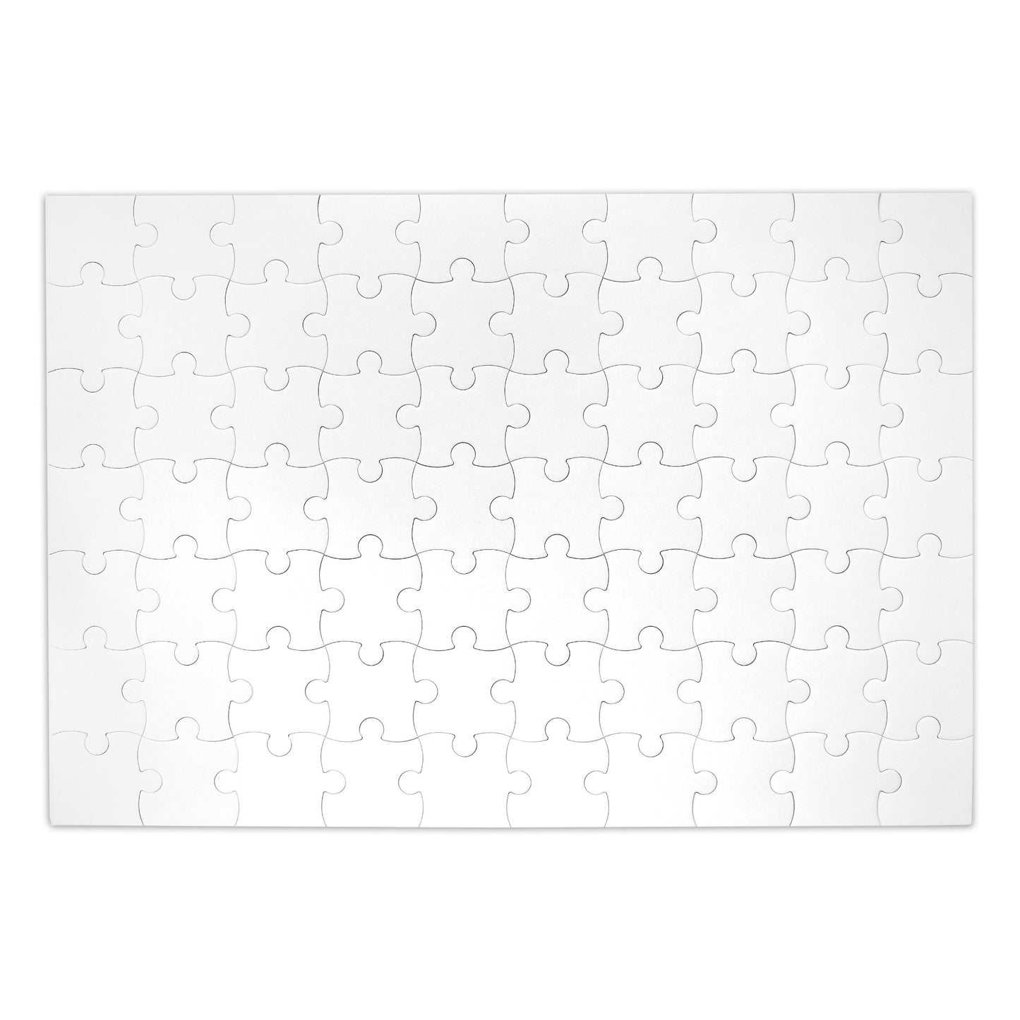 Large Blank Puzzle 33x23 inches, 70 Blank Puzzle Pieces