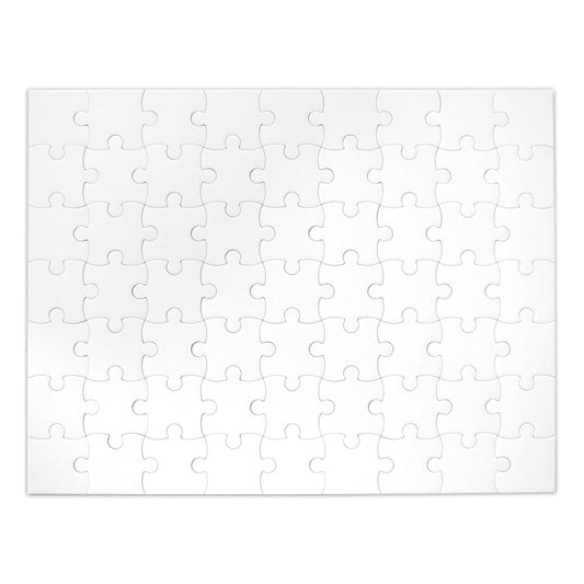 Blank Puzzle 23x18 inches, 63 Large Numbered Pieces