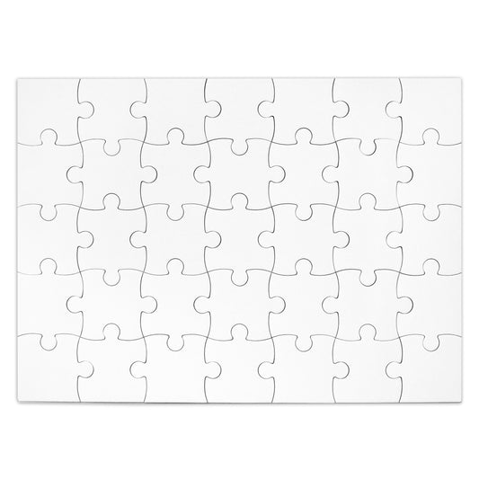 Blank Puzzle 23x16 inches, 35 Large Numbered Pieces