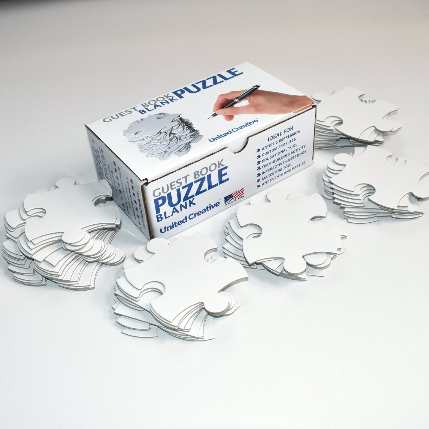 Large Blank Puzzle 33x23 inches, 70 Blank Puzzle Pieces