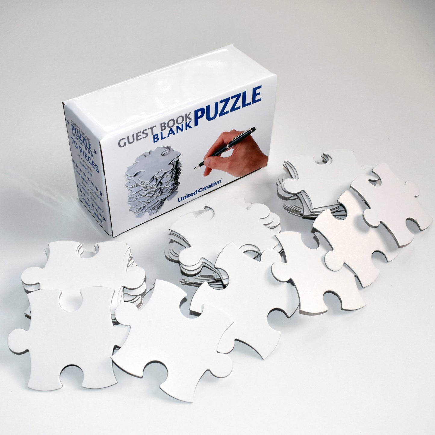 Large Blank Puzzle 33x23 inches, 70 Blank Puzzle Pieces