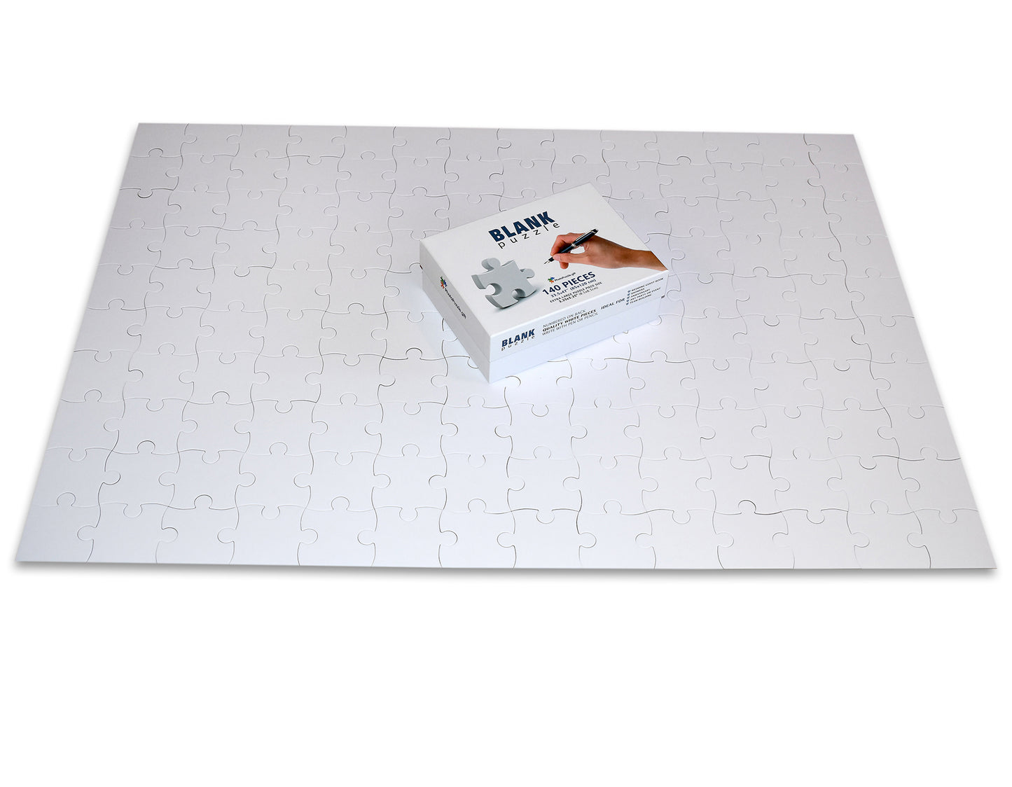 Large Blank Puzzle 47x33 inches, 140 Large Numbered Pieces