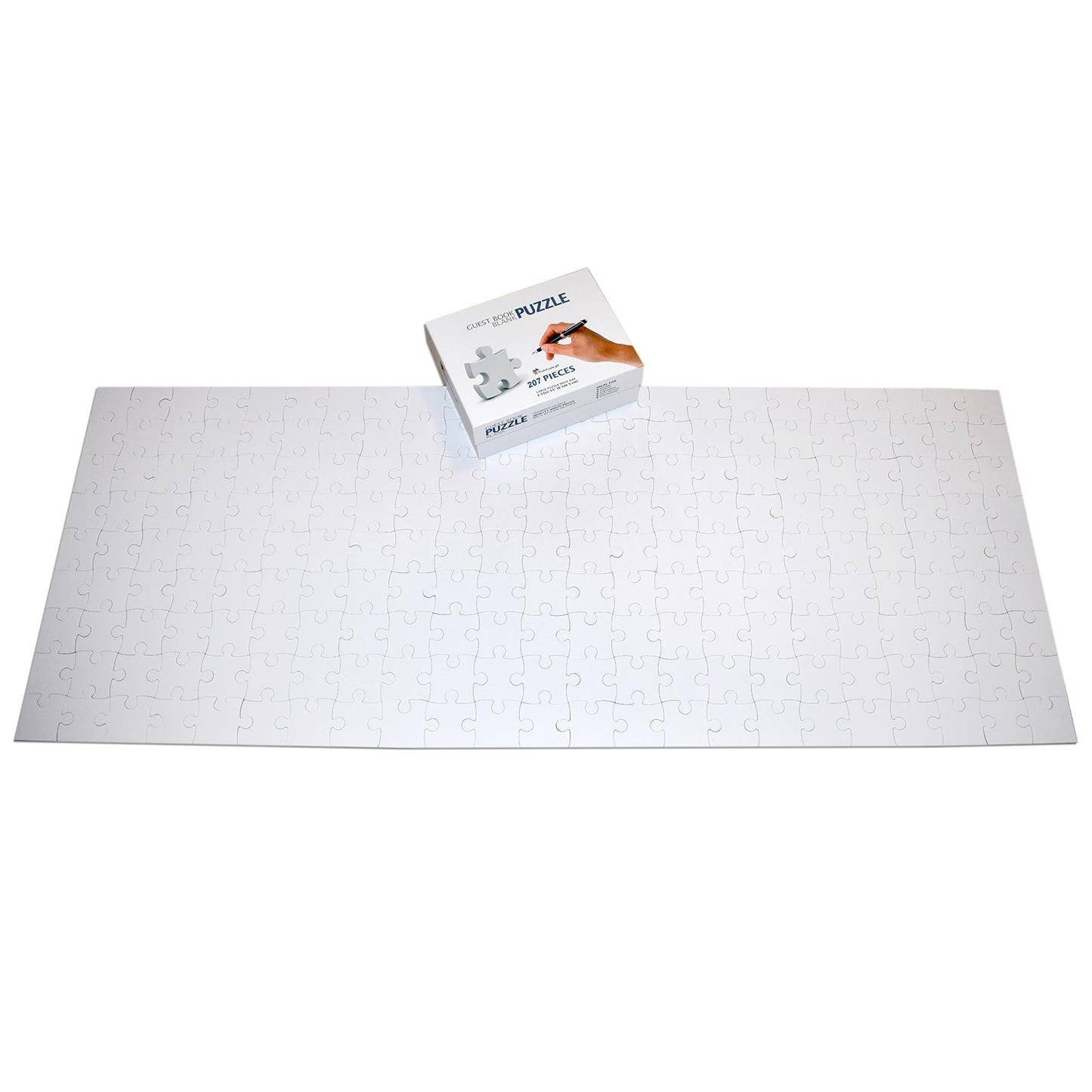 Large Wide Blank Puzzle 59x23 inches, 207 Large Numbered Pieces